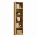Bücherregal Standregal Eiche-Optik Spanplatte rechteckig 180 x 40 x 30 cm mit 5 Fächern